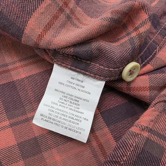 Grayers Clothiers Shirt Mens Medium Red Gray Plaid Short Sleeve Cotton Casual - Picture 14 of 15